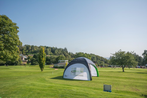 The Golf Tent on golf course